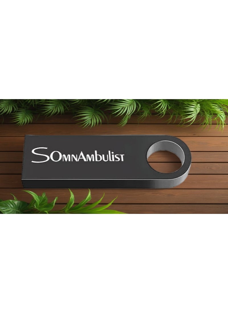 Generic - 64GB USB Flash Drive, 64GB Flash Memory, Somnambulist Flash Drive for storing data, videos, and photos, USB storage memory with a capacity of 64 gigabytes, portable storage disk, portable memory, USB flash drive, USB storage disk, portable flash memory with a capacity of 64 gigabytes, portable storage disk, Black color. - Image 1