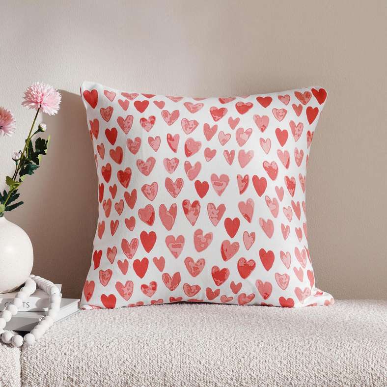 Pan Home Little Hearts Cushion Cover - Pink