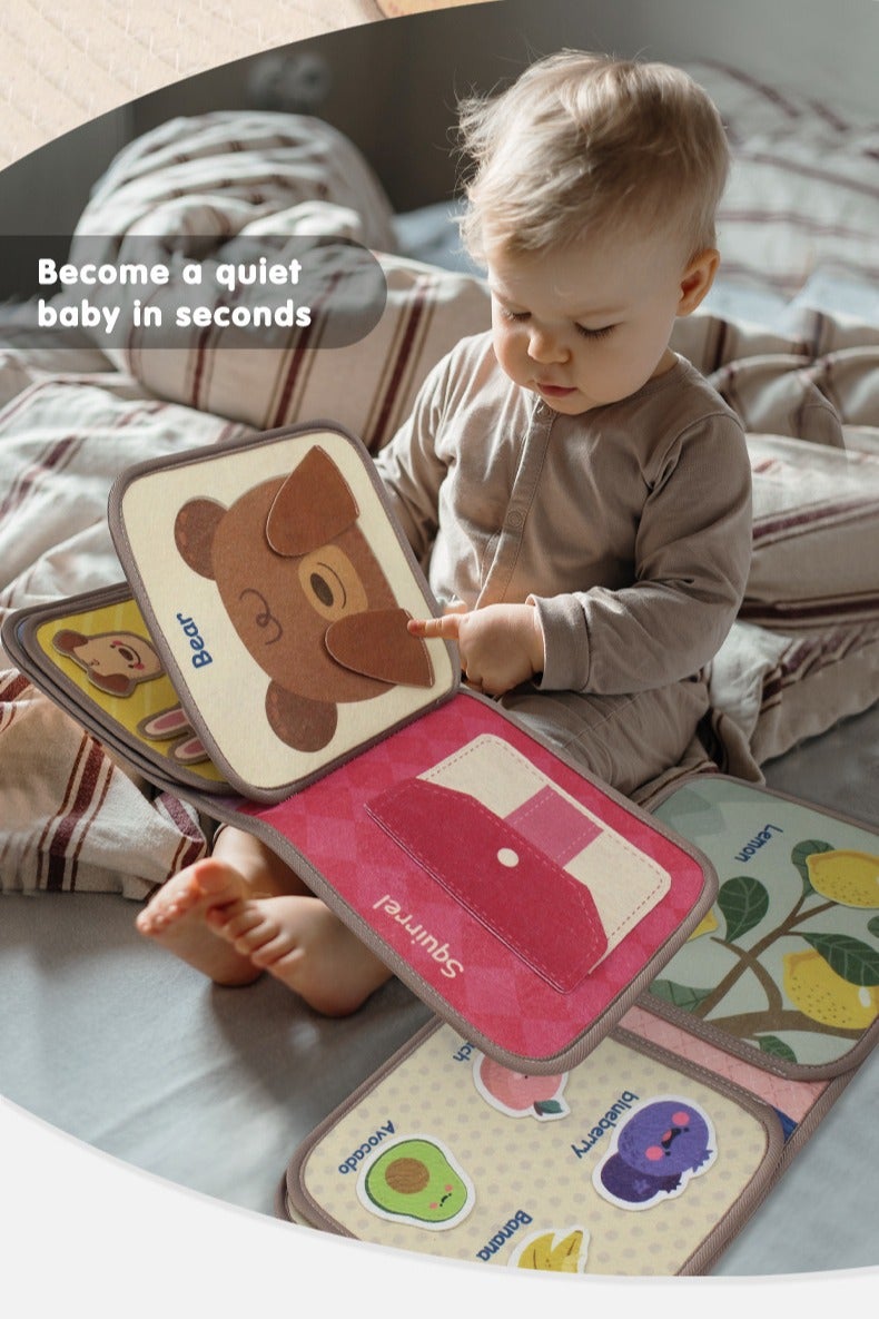 Baby Quiet Book Cognitive Animal Cloth Book Baby Early Education Toy Book - Image 3