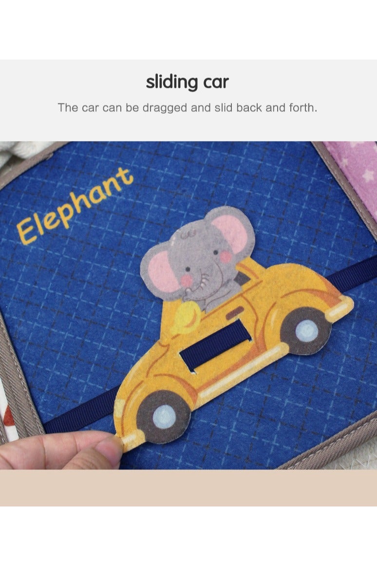 Baby Quiet Book Cognitive Animal Cloth Book Baby Early Education Toy Book - Image 5