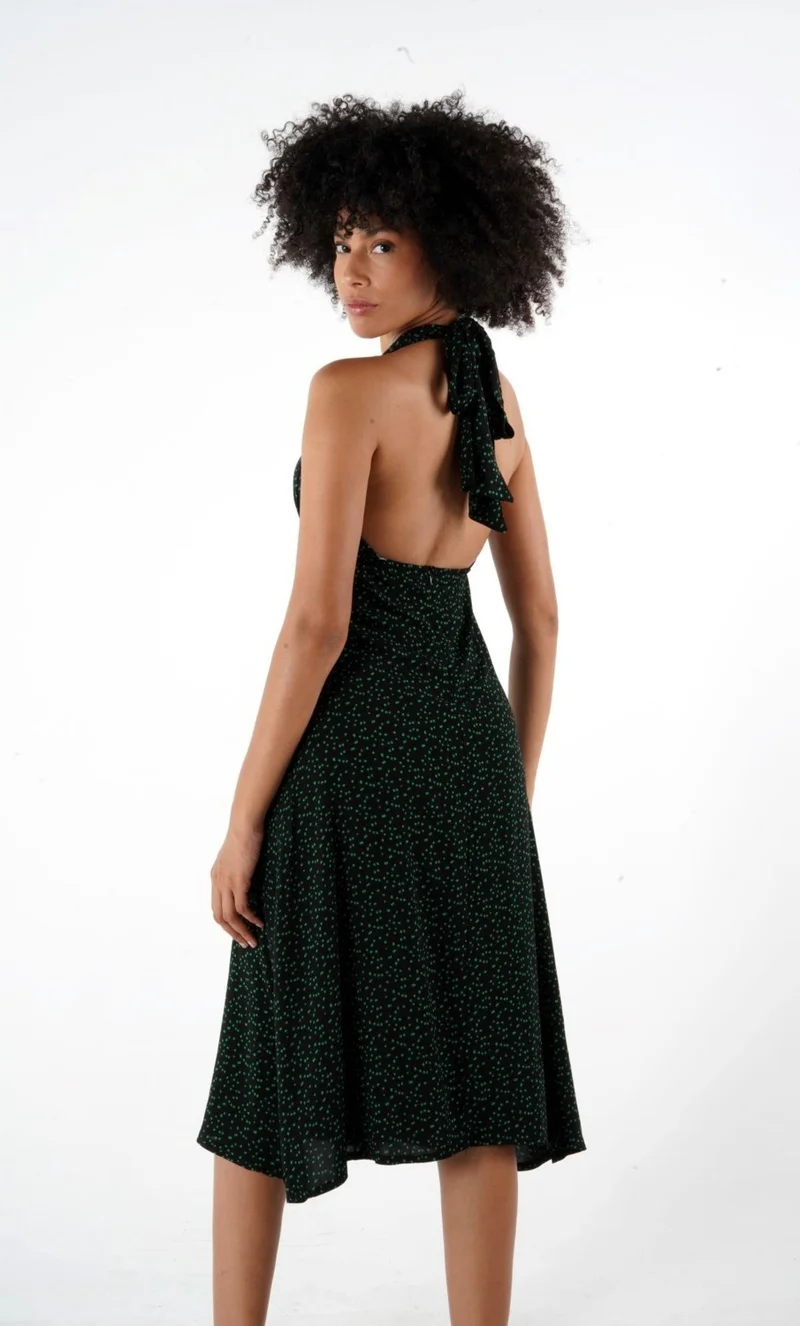 Alexander Gardi Floral Halter Dress