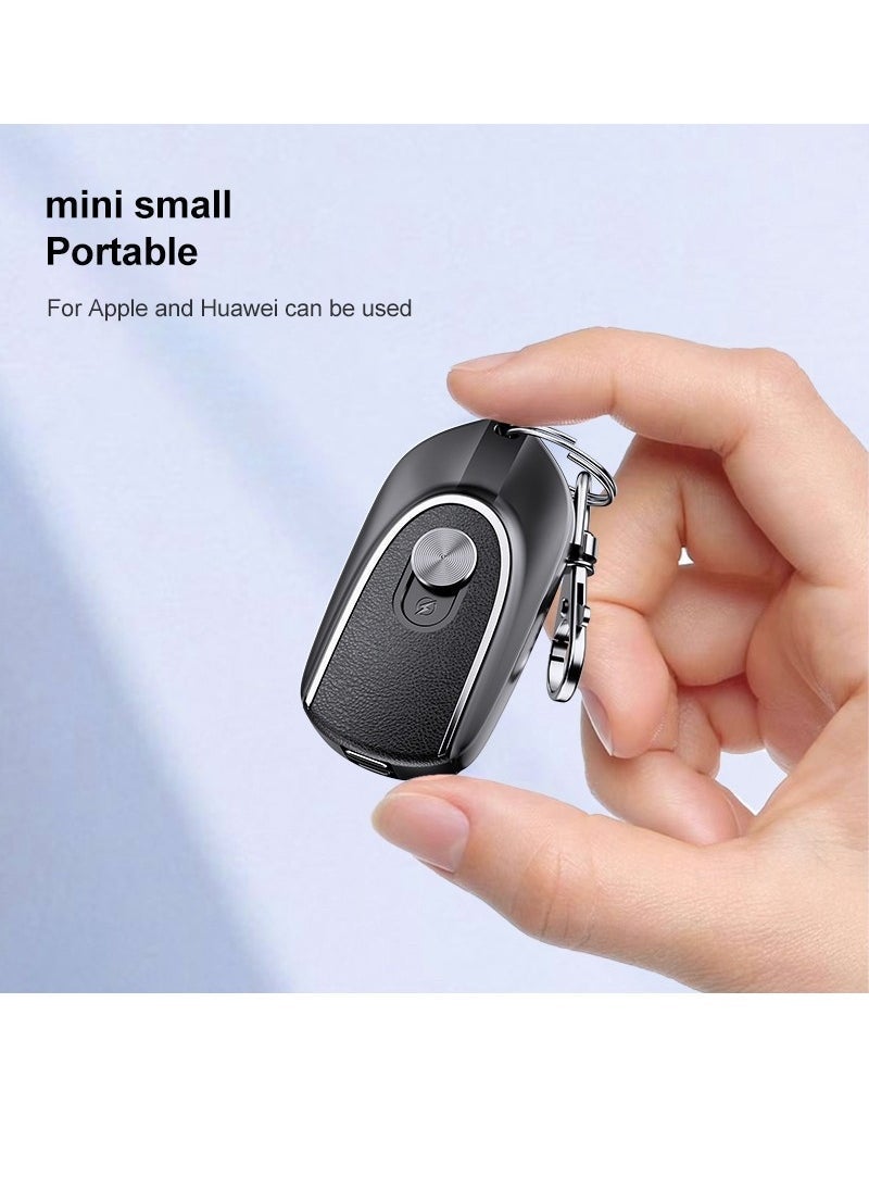 ELTRAZONE Keychain Portable Charger for Android,  Mini Power Emergency Pod Small Power Bank Battery Pack, Portable Fast Charging Cell Phone Charger (Black)  - Image 2