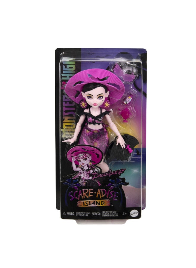 MONSTER HIGH دمية دراكولاورا من جزيرة سكار-أدايس من مونستر هاي - Image 1