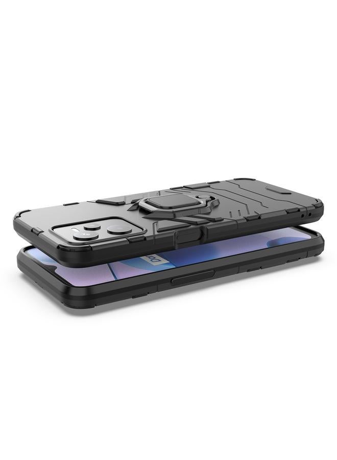 اس-توب جراب Realme C35 مقاوم للصدمات من البولي كربونات + جراب هاتف واقٍ من مادة TPU مع حامل حلقي مغناطيسي - Image 5