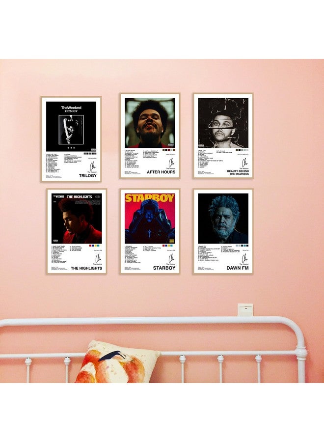 CodersParadise Paper Pack Of 6 - The Weeknd Wall Posters 8X12 Inch (A4 Size) Included Glue Dots Wall Decor Posters Wall Art - Image 4