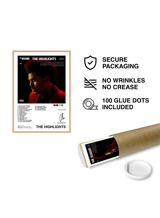 CodersParadise Paper Pack Of 6 - The Weeknd Wall Posters 8X12 Inch (A4 Size) Included Glue Dots Wall Decor Posters Wall Art - Image 3