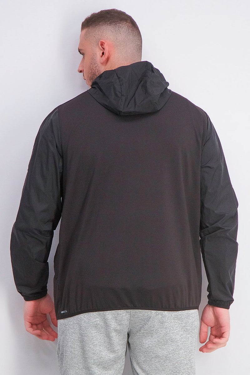 PUMA جاكيت واقي من الرياح للرجال، أسود - Image 3