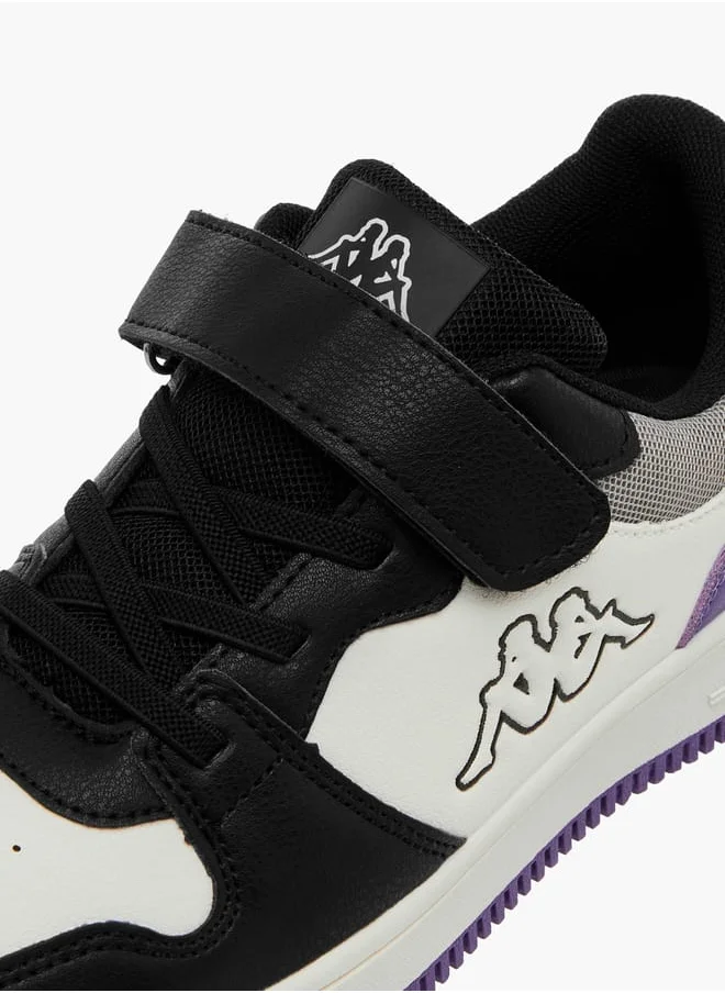 كابا Boys' Colourblock Sneakers with Hook and Loop Closure