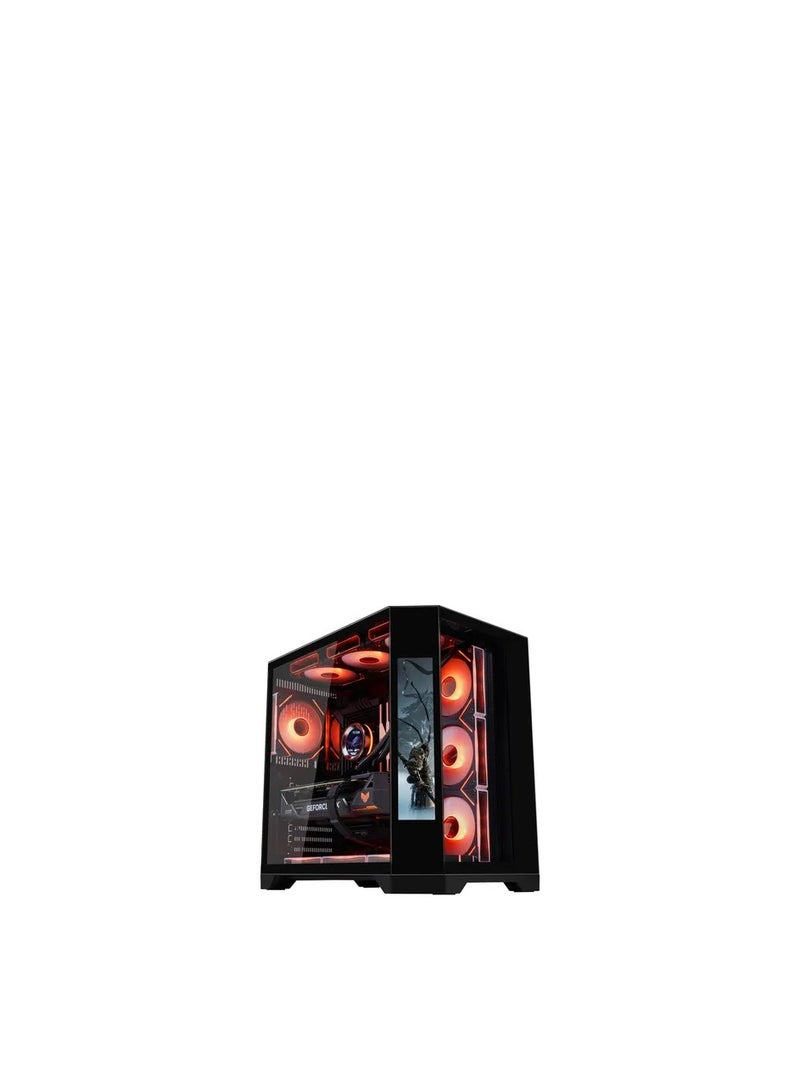 WJCOOLMAN مروحة WJCOOLMAN Y60 PRO 7UNI LCD سوداء - Image 1