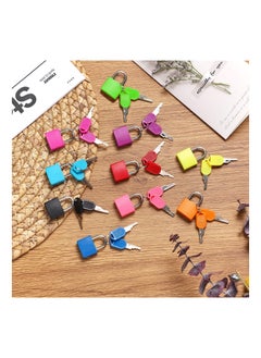KASTWAVE Suitcase Locks with Keys, Colored Plastic Casing Padlock Small Luggage Metal Mini Used for Student Bag Journal Piggy Bank, for School Gym Classroom Matching Game Travel (Fresh Color, 6 Pieces)  - Image 3