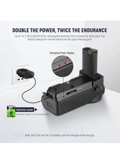 Neewer NEEWER Battery Grip for Nikon Z6II/Z7II – Dual EN-EL15c Slot, USB-C Charging, Vertical Shooting Grip with 2.4G Wireless Remote – Camera Battery Grip for Nikon Z Series  - Image 3