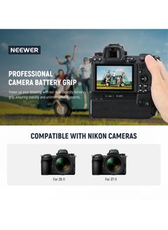 Neewer NEEWER Battery Grip for Nikon Z6II/Z7II – Dual EN-EL15c Slot, USB-C Charging, Vertical Shooting Grip with 2.4G Wireless Remote – Camera Battery Grip for Nikon Z Series  - Image 2