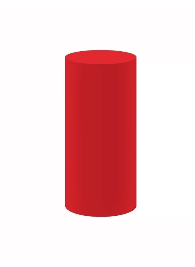 FiVan Red Pedestal Cover for Princess Snow Birthday Party Decoration White Fairy Tale Plinth Cover Cylinder Cover Event Props - Image 2