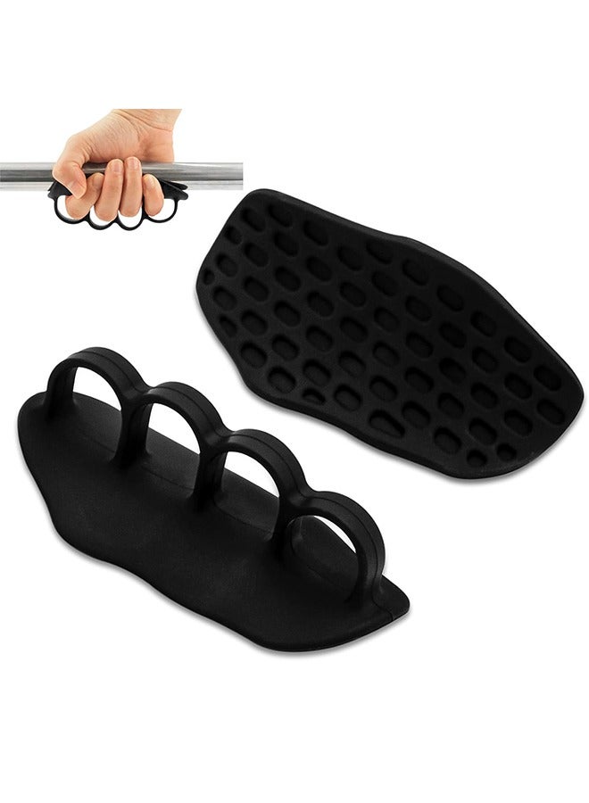 UETEEY Anti-Slip Workout Grips, New Rubber Gym Grips Deadlifts Palm Protection Gloves for Weight Lifting, Dumbbell, Deadlift, Bar Pad Pull Up Grippers, Gym Training and Exercise for Men Women  - Image 1