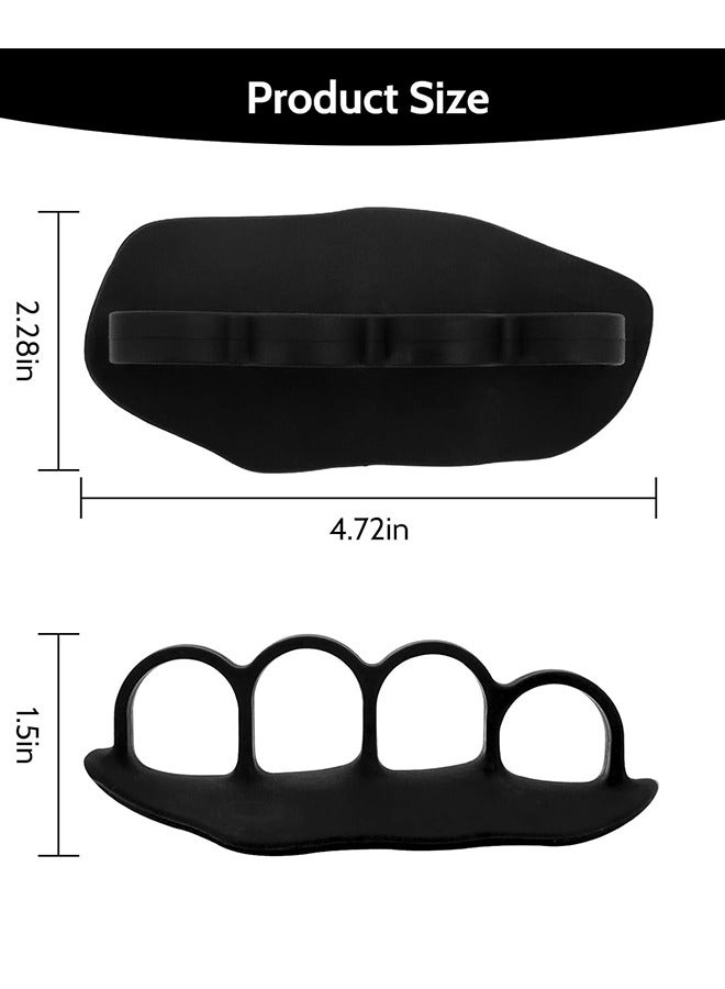 UETEEY Anti-Slip Workout Grips, New Rubber Gym Grips Deadlifts Palm Protection Gloves for Weight Lifting, Dumbbell, Deadlift, Bar Pad Pull Up Grippers, Gym Training and Exercise for Men Women  - Image 3