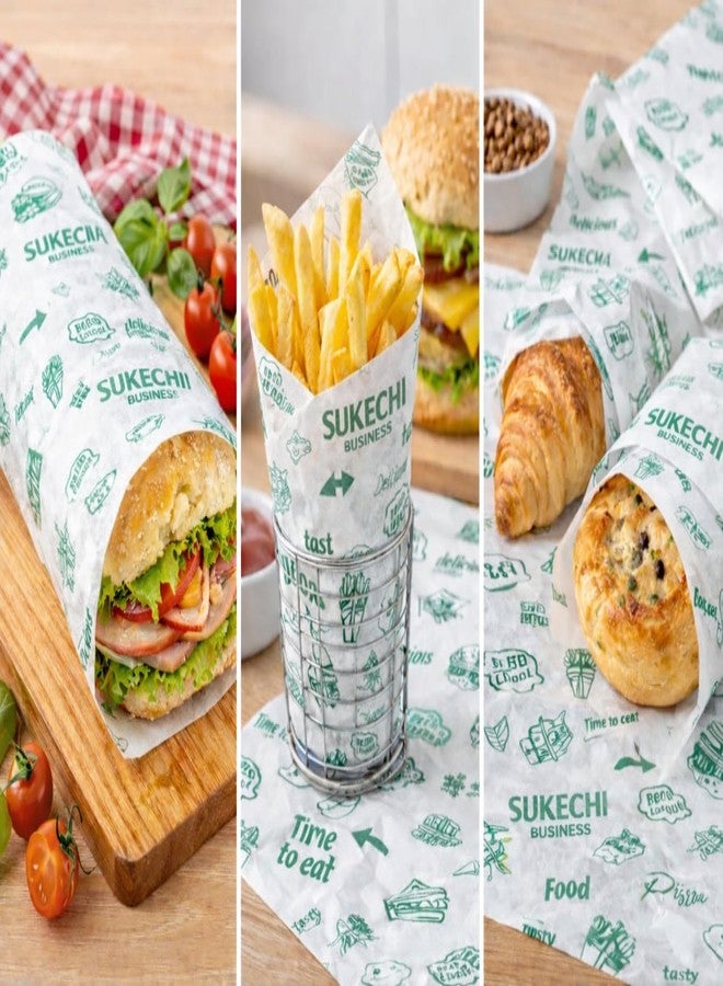 SUKECHI Food Wrapping Paper Roll, Non-Stick Parchment Paper, White, 50 Meter, Reheatable, Food Grade, 30cm Width - Image 3