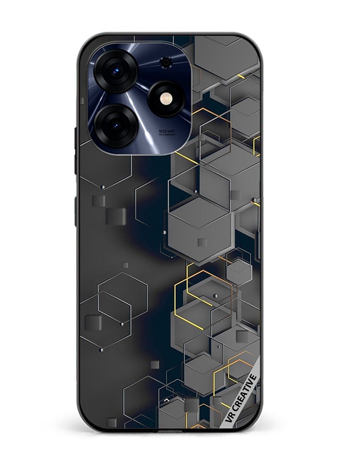 VR CREATIVE Protective Case Cover For Tecno Spark 10 Pro Abstract Design Multicolour - Image 1