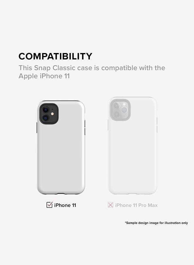 Stylizedd Tough Pro Series for Apple iPhone 11 Case Dual Layer hybrid PC TPU Customized Mobile Cover Shield with inner TPU protection Matte Finish - Football Team - Saudi Arabia Player Name - Yasser - Image 5