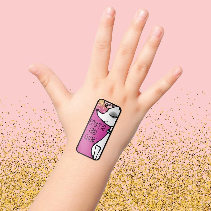 Care Science Sparkle  Shine Antibacterial Kids Bandages 3 Assorted Sizes 100 CT  Wear Like Stickers Flexible Adhesive Bandages for Minor Cuts Scrapes and Burns Great Gift idea for Kids - Image 5