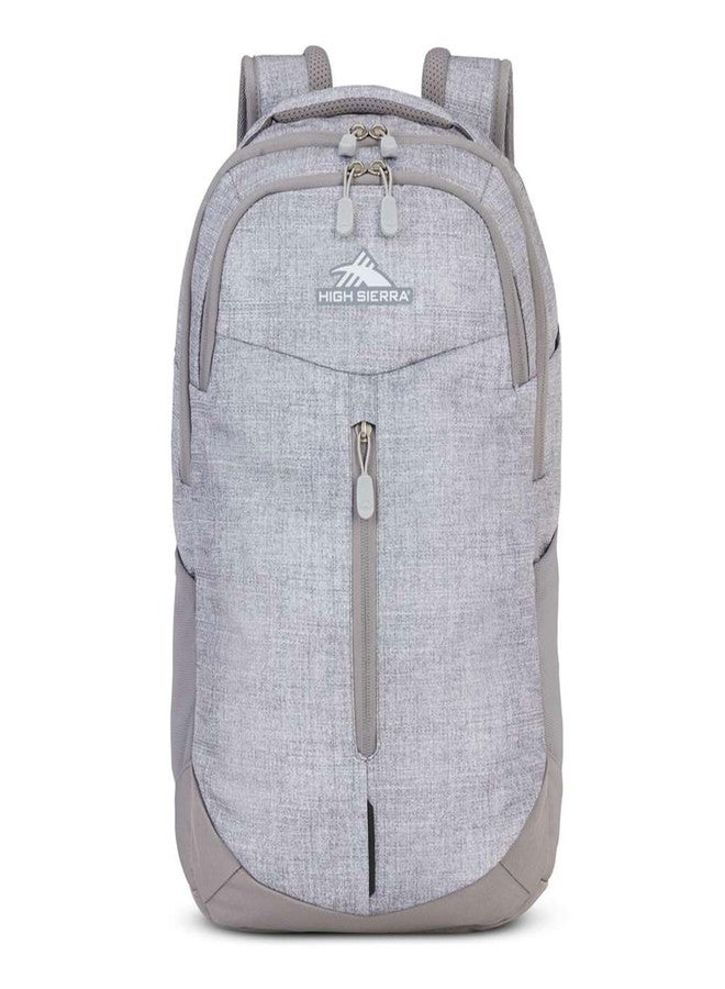 High Sierra Swerve Pro Backpack with Laptop Pocket and Tablet Sleeve, Silver Heather, Medium, Modern - Image 1
