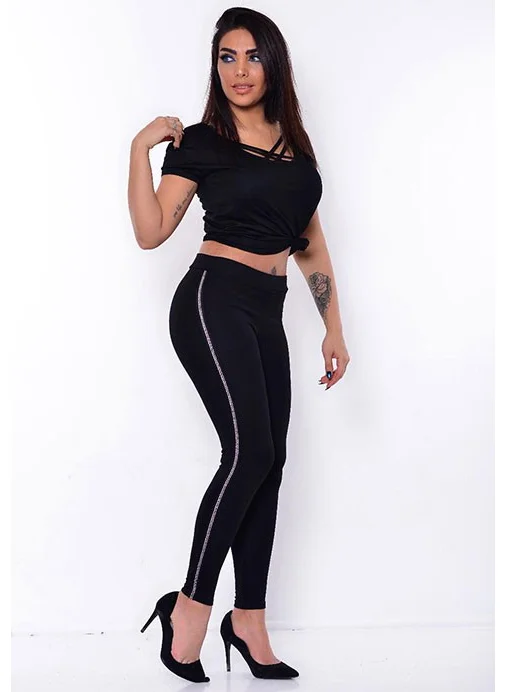 Bluence Side Stripe Detailed Sports Tights