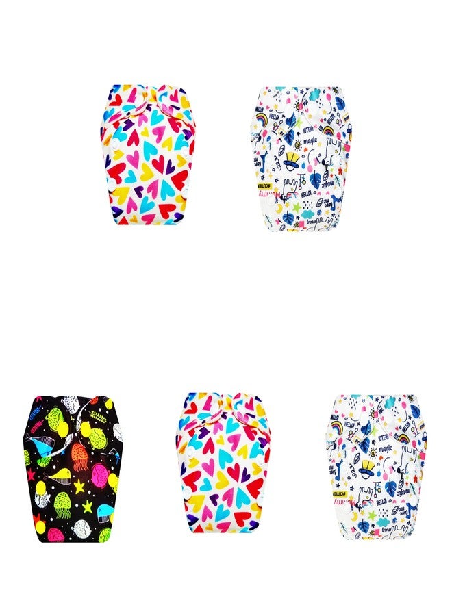 Dumbledo Premium Newborn Cloth Diaper with Integrated Soaker (Pack of 5) | Hypoallergenic | Breathable | Travel Friendly | Trusted by Moms | 0 - 4 Months | Unisex Baby - Image 1