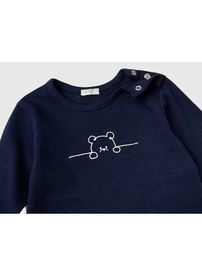يونايتد كولورز أوف بينتيون SET SWEATER+TROUSERS - 0-1 Month