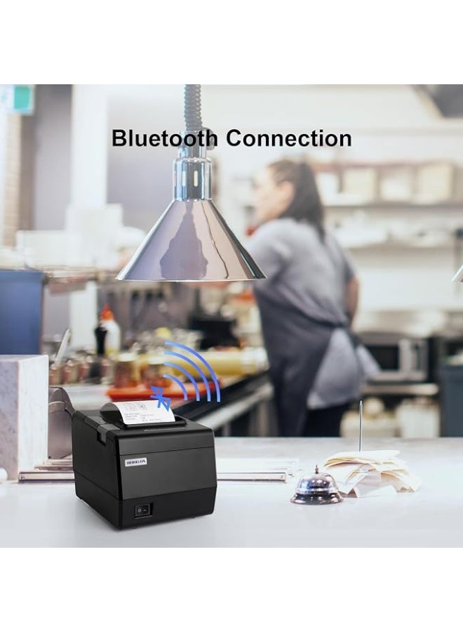 Rongta Kitchen Restaurant POS Printer RP850P, 80mm Thermal Receipts Printer with Auto Cutter, USB Serial Ethernet for ESC/POS, Support Windows - Image 2