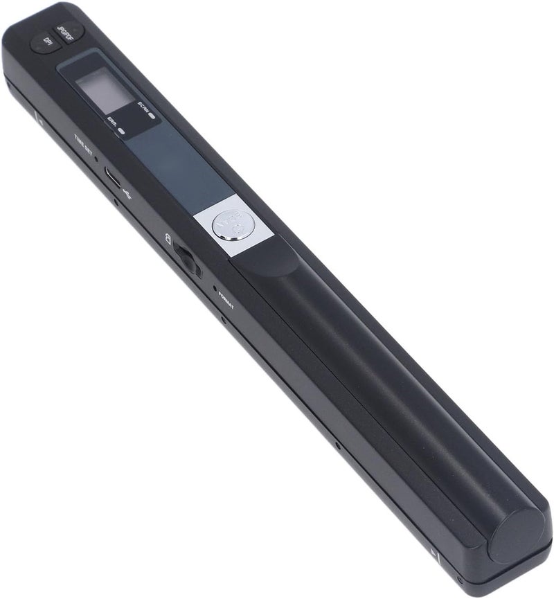 Luocute Portable Scanner, 900DPI Handheld Document Scanner with 32GB SD Card Support, for A4 Documents Photos Receipts JPG PDF Format Home Travel Office (Black) - Image 1