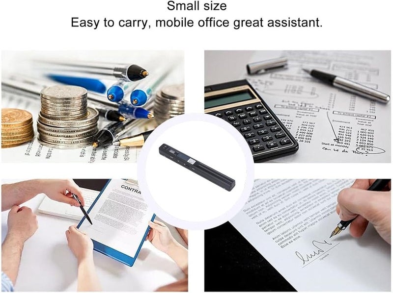 Luocute Portable Scanner, 900DPI Handheld Document Scanner with 32GB SD Card Support, for A4 Documents Photos Receipts JPG PDF Format Home Travel Office (Black) - Image 5