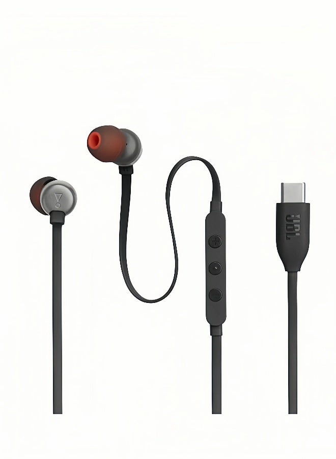 JBL Tune 310C USB-C Wired Hi-Res In-Ear Headphones Black - Image 4