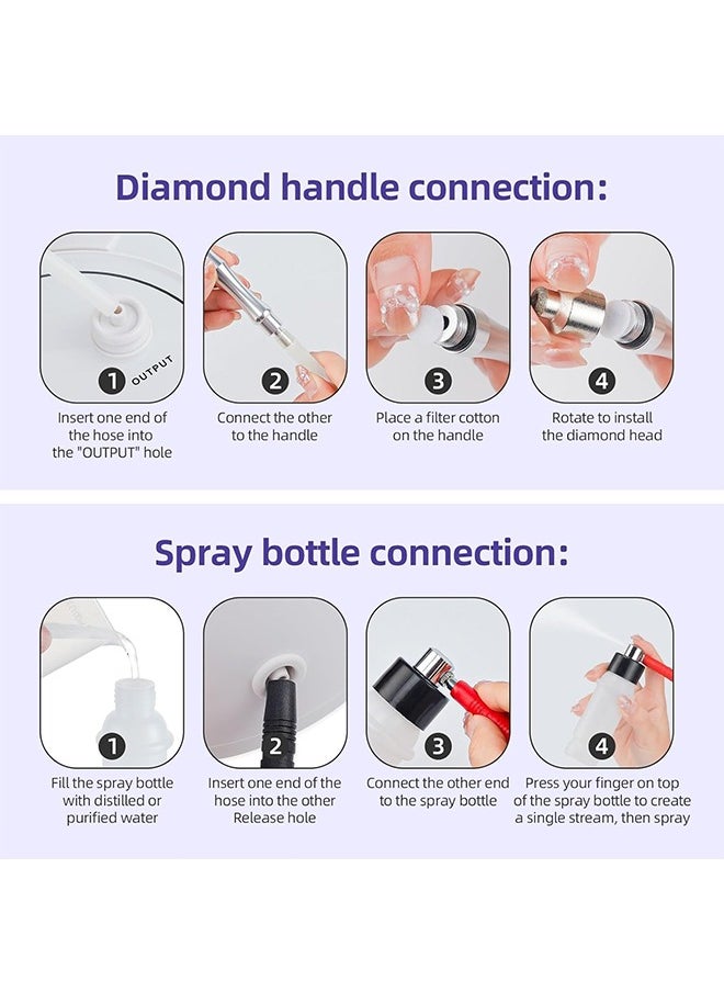 JCB CHIC 3 in 1 Diamond Microdermabrasion Machine, Professional Dermabrasion Device for Skin Peeling Lifting Tighten Wrinkle and Black Head Remover, Personal Home Use Facial Skin Care Equipment(LB112B )  - Image 4