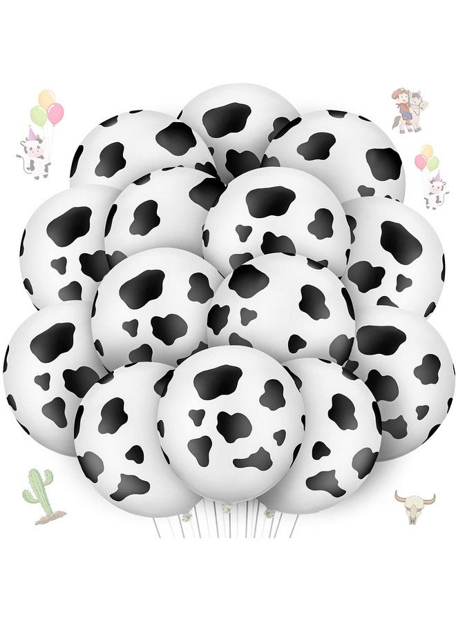 Charniol 20 Pieces Cow Balloons Latex Balloons Funny Print Cow Balloons For Children'S Birthday Farm Party Decoration Supplies - Image 1