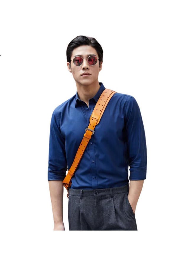 Youngor Men'S Shirt All-Season Casual Formal Shirt For Young Men, Gldp16384Aja, Black, Size 40 - Image 3
