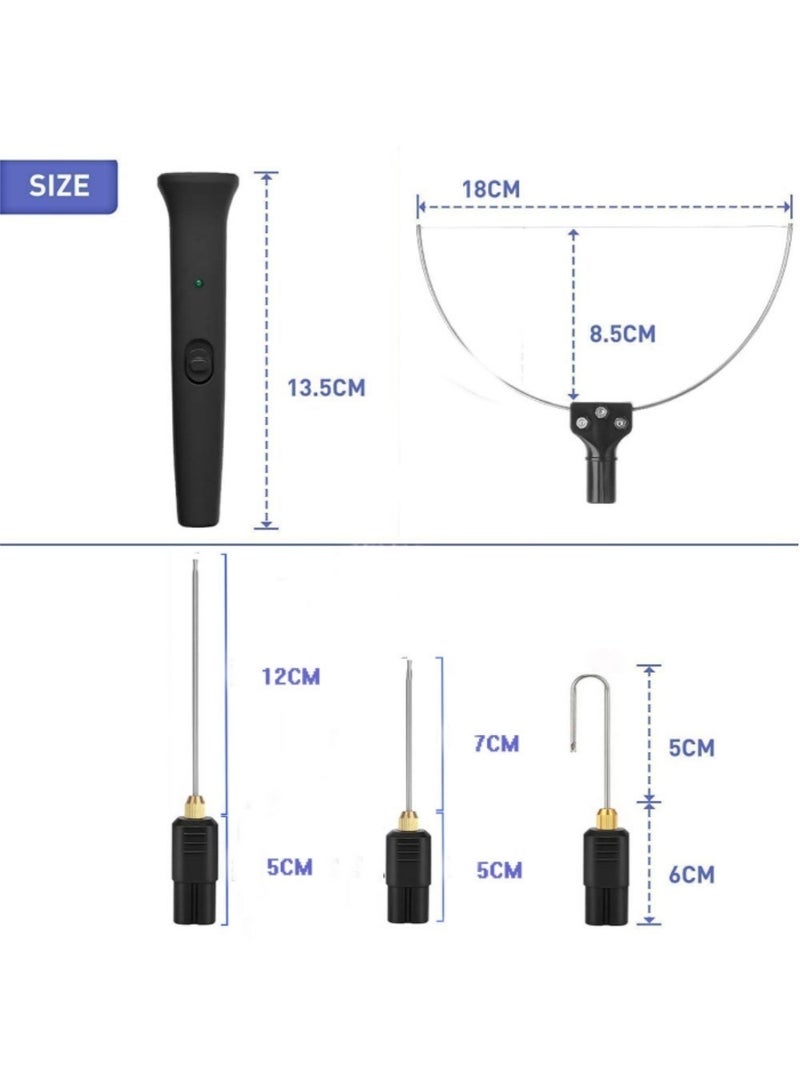 excitat 4 in 1 Electric Foam Cutter with Hot Wire, Carving & Retaining Tips, Overheat Protection, LED Light for Smooth Cutting, 20W, Foam Cutter Tool, for EPE, EPS, Sponge, KT Board, DIY Crafts (British Standard) - Image 3
