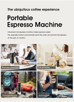 XiuWoo Portable Electric Coffee Machine Self-Heating Espresso Machine, Car Mini Coffee Machine, Compatible with Coffee Capsules and Coffee Powder Box, Rechargeable Hand Coffee Machine for Hiking, Camping, Office  - Image 2