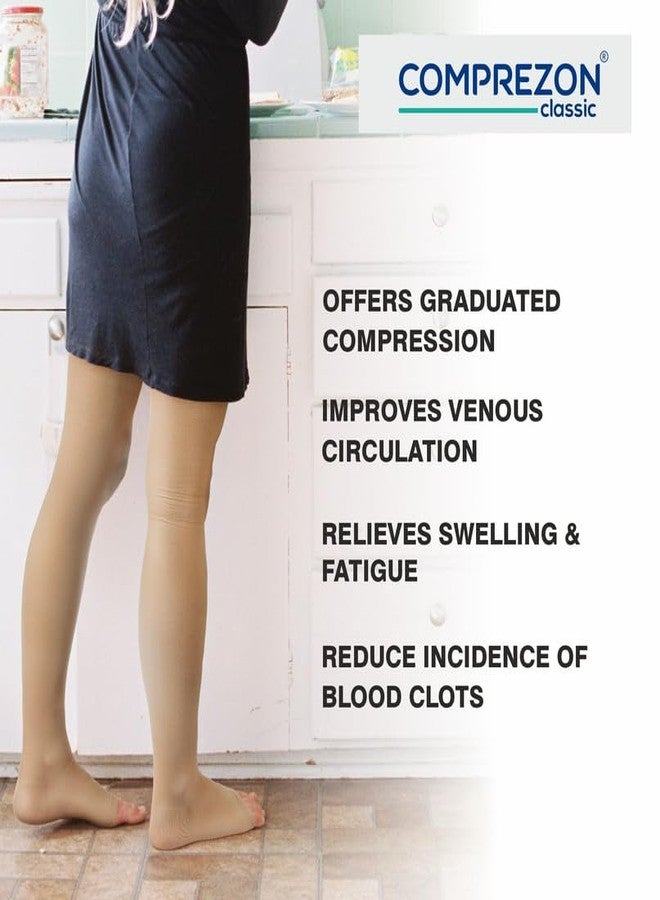 Comprezon Classic Lycra Medical Compression Stockings | Class 2 Compression | Upto Groin | Pain Relief & Swelling Reduction | Compression Socks for Men and Women | Varicose Veins Stockings (XX Large) - Image 3