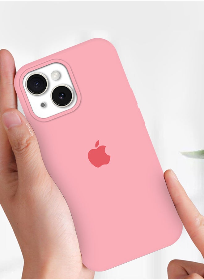 CATANES - iPhone 15 Plus Case Silicone Case Cover Durable and Anti Scratch Back Cover Pink - Image 1