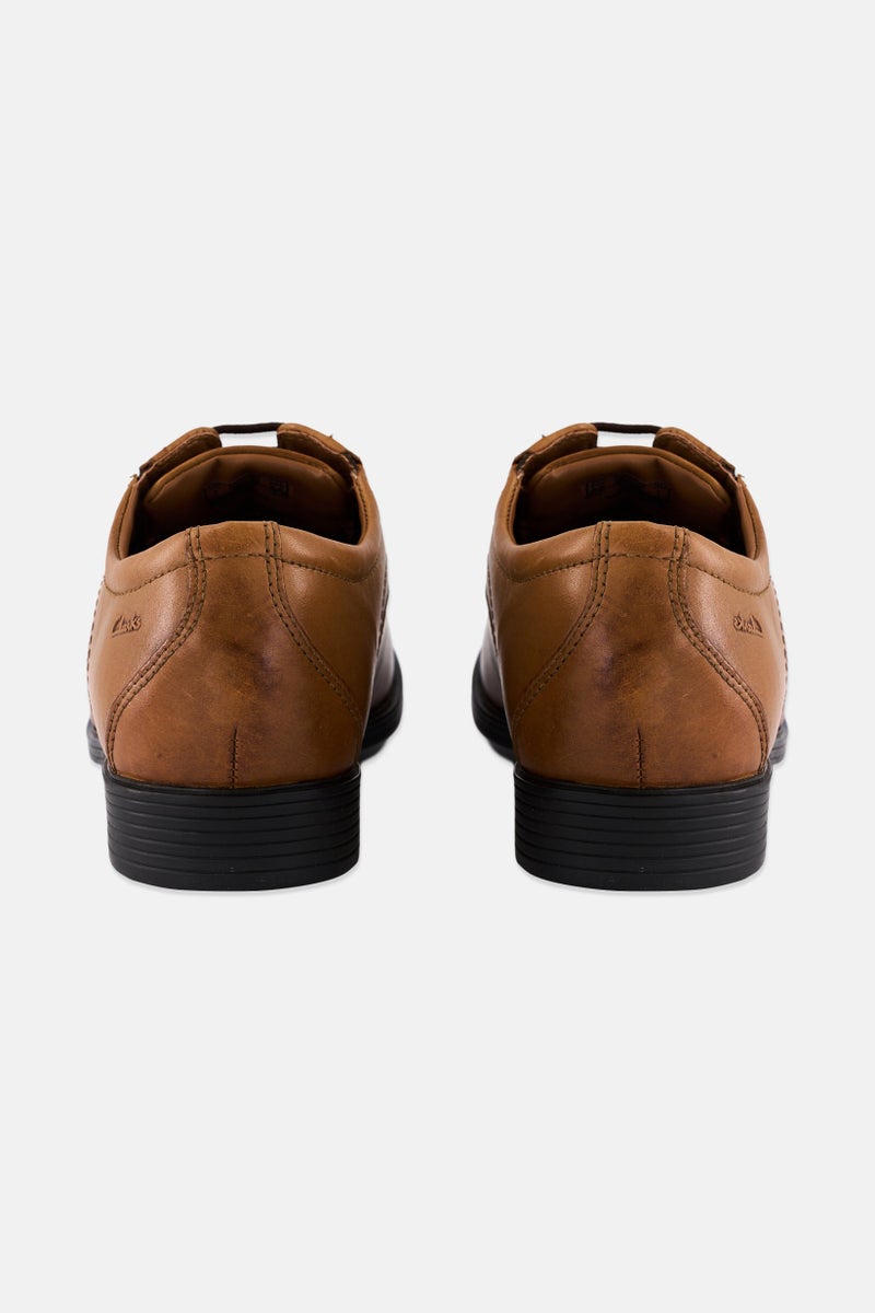 clarks Men Whiddon Pace Lace Up Formal Shoes, Dark Tan - Image 2