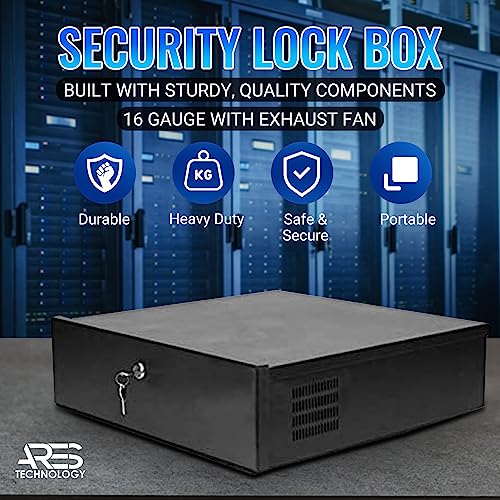Ares Vision Heavy Duty L-Bracket for 15",18" & 21" DVR/PC Security Lock boxes 16 Gauge Steel, extra heavy duty construction - Image 5