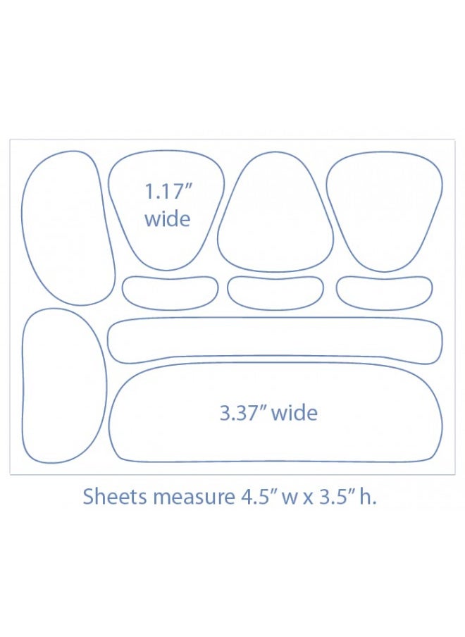 Smoothies Facial VARIETY Wrinkle Remover Strips, 160 anti wrinkle patches in 6 shapes