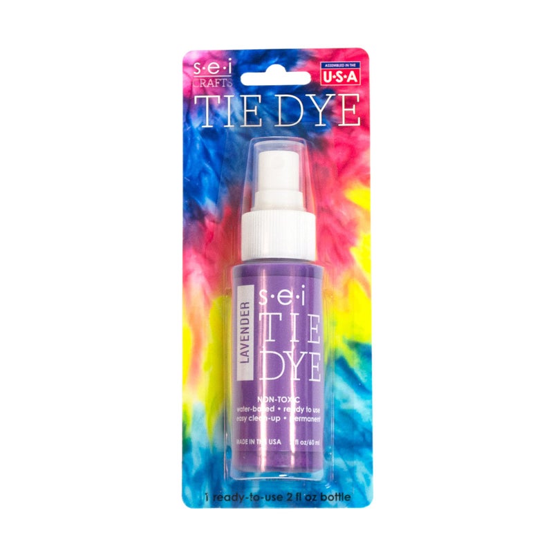 SEI زجاجة رذاذ صبغة تTie Dye لافندر من S.E.I.: 2 أونصة. صبغة قماش غير سامة، صبغة ملابس دائمة، خطوة واحدة، جاهزة للاستخدام، مستلزمات صبغة تTie Dye - Image 3