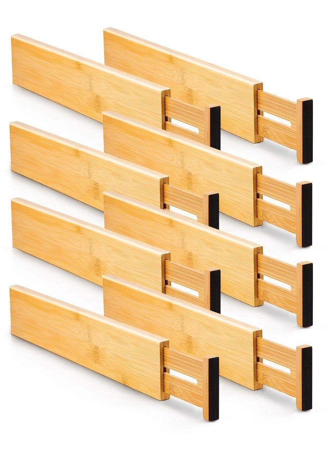 ASTROMETRIC wood Drawer divider-12.5-17'' Adjustable Bamboo Drawer Dividers Organizers - Expandable Drawer Organization Separators For Kitchen, Dresser, Bedroom, Bathroom and Office (8) - Image 1