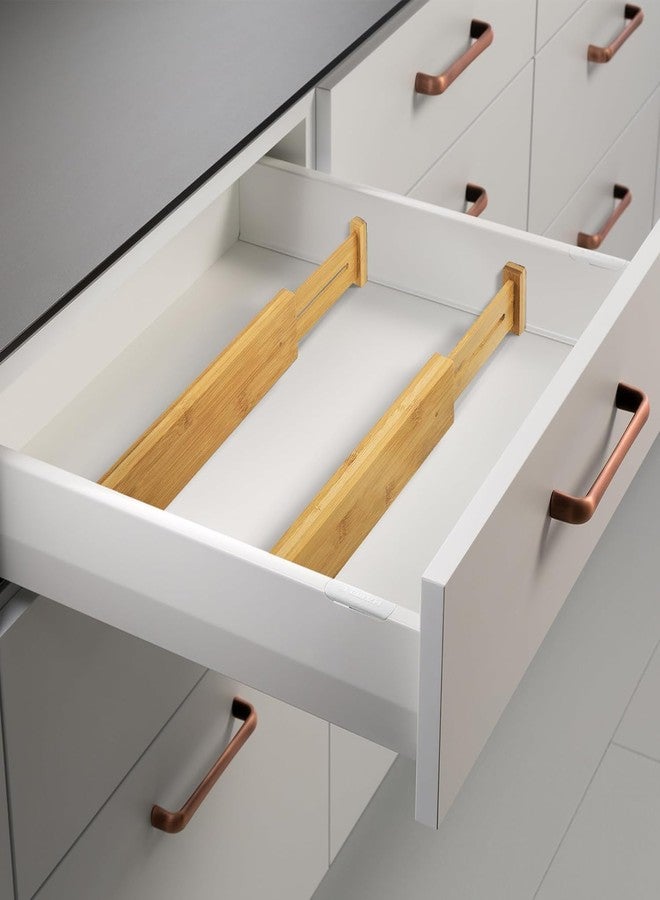 ASTROMETRIC wood Drawer divider-12.5-17'' Adjustable Bamboo Drawer Dividers Organizers - Expandable Drawer Organization Separators For Kitchen, Dresser, Bedroom, Bathroom and Office (8) - Image 4