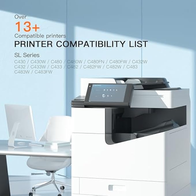 (TM COMPATIBLE TONER CARTRIDGE REPLACEMENT FOR SAMSUNG 404 404S CLT-K404S TO USE WITH XPRESS C430 C430W C480 C480FW XPRESS SL-C430W SL-C480FW PRINTER TRAY (BLACK, 2 PACK) - Image 3