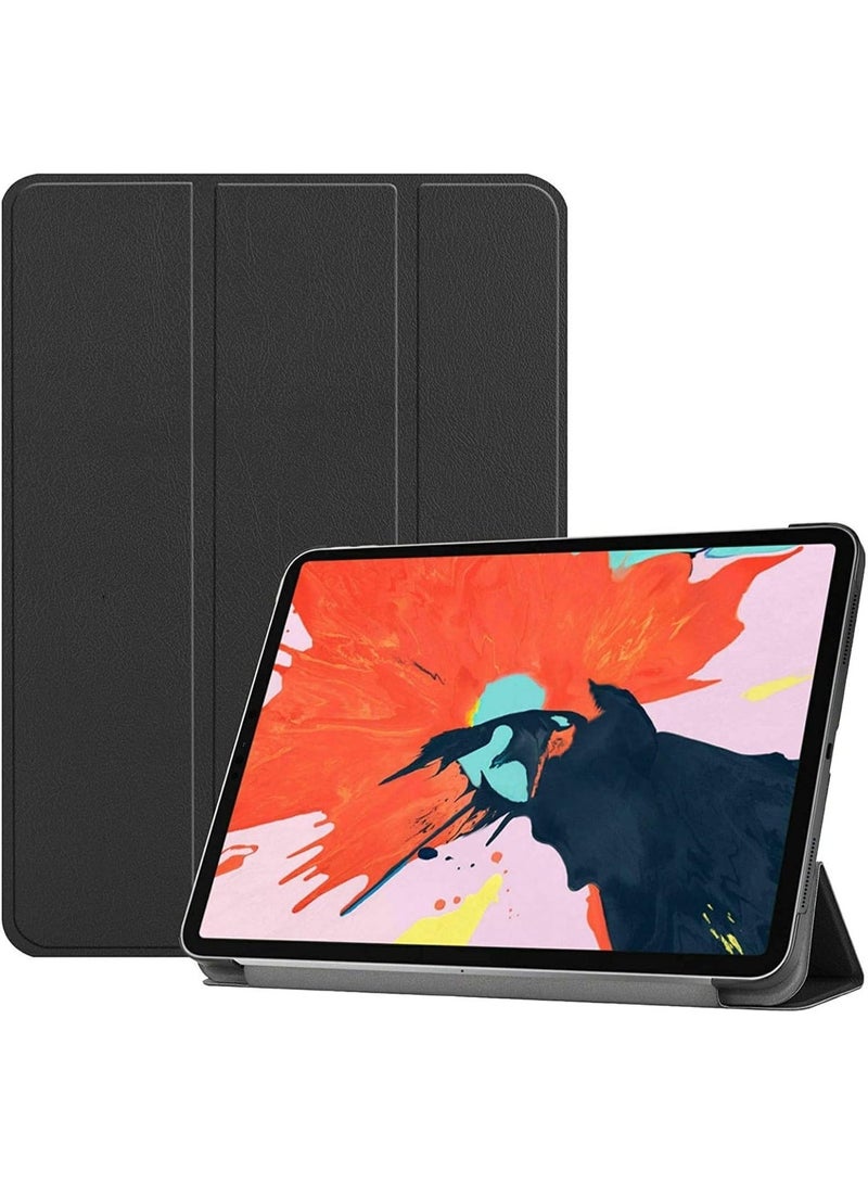 Slim Smart Case for iPad Pro 12.9" 3rd Generation (2018) – Hard Back Shell, Tri-Fold Stand, Auto Wake/Sleep, Black - Image 1