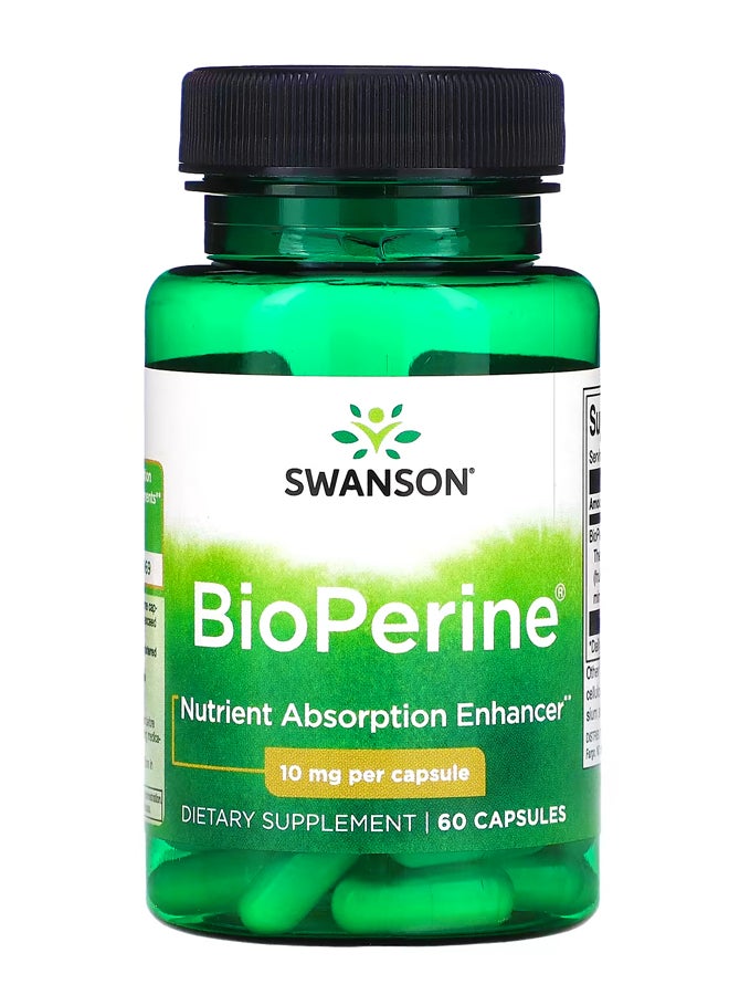سوانسون BioPerine ، 10 ملجم ، 60 كبسولة
