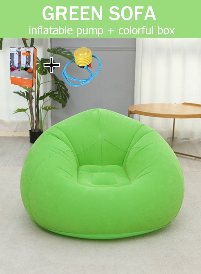 Generic Flocking inflatable sofa, PVC adult spherical sofa, single spherical sofa, foldable outdoor leisure sofa  - Image 1