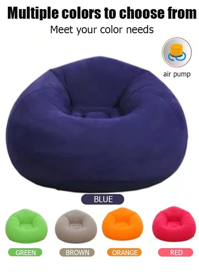 Generic Flocking inflatable sofa, PVC adult spherical sofa, single spherical sofa, foldable outdoor leisure sofa  - Image 5