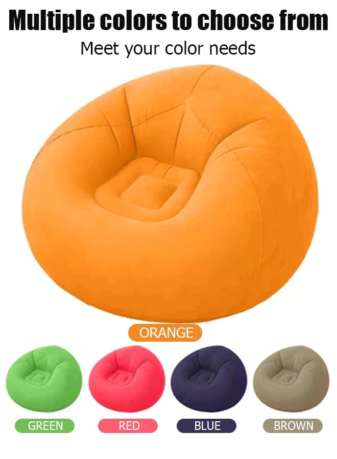 Generic Flocking inflatable sofa, PVC adult spherical sofa, single spherical sofa, foldable outdoor leisure sofa  - Image 3